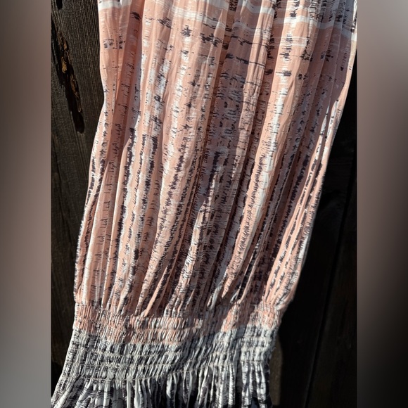 Ramy Brook Paris Sleeveless Wrap Dress in Blush Combo in Gray & Pink - Picture 13 of 14